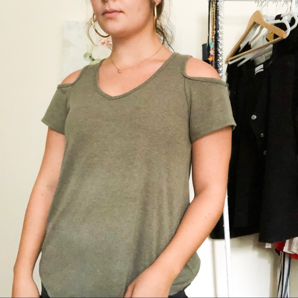 Army green tee